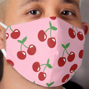 Cherry Print Cloth Face Mask
