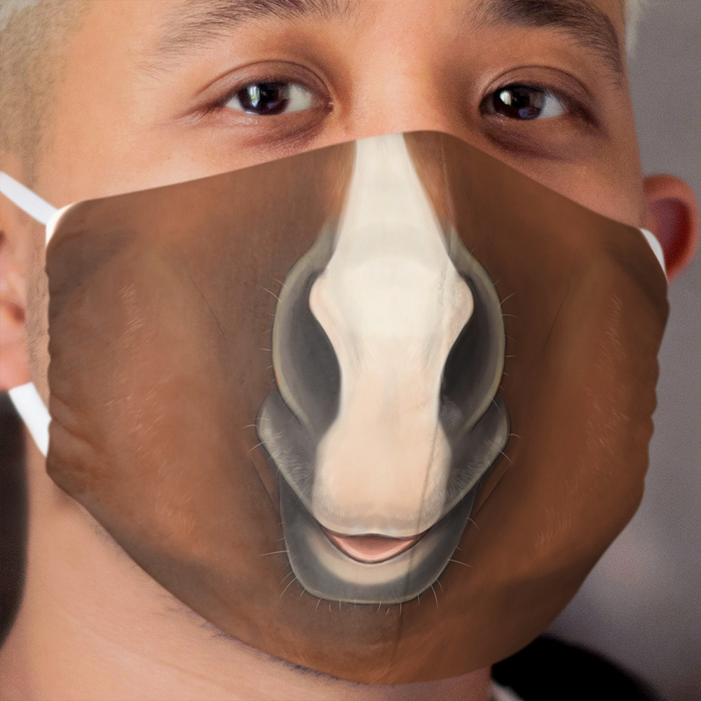 Chestnut Horse Cloth Face Mask