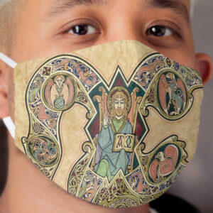 Chi Rho with Christ in Majesty Cloth Face Mask