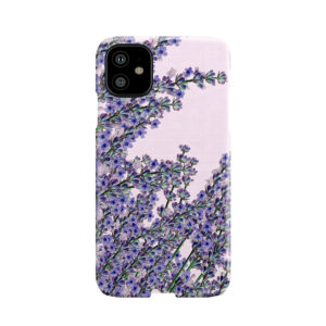 Chic Pink Purple Cute Lavender Flowers Pattern Phone Case