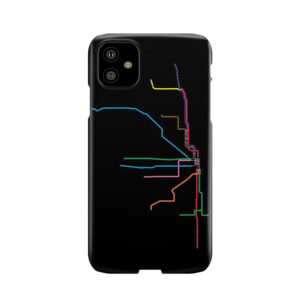Chicago "L" Map Phone Case