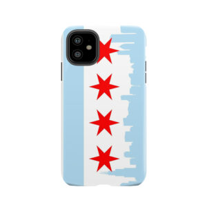 Chicago Skyline Flag Tough Phone Case