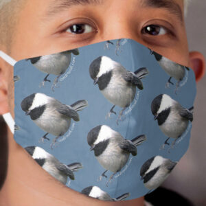 Chickadeedeedee mask blue Cloth Face Mask