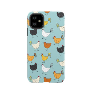 Chicken Pattern Tough Phone Case