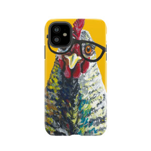 Chicken With Glasses, Cute Chicken Art Tough Phone Case