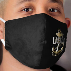 Chief Petty Officer's Gold Fouled Anchor 2020 Cloth Face Mask