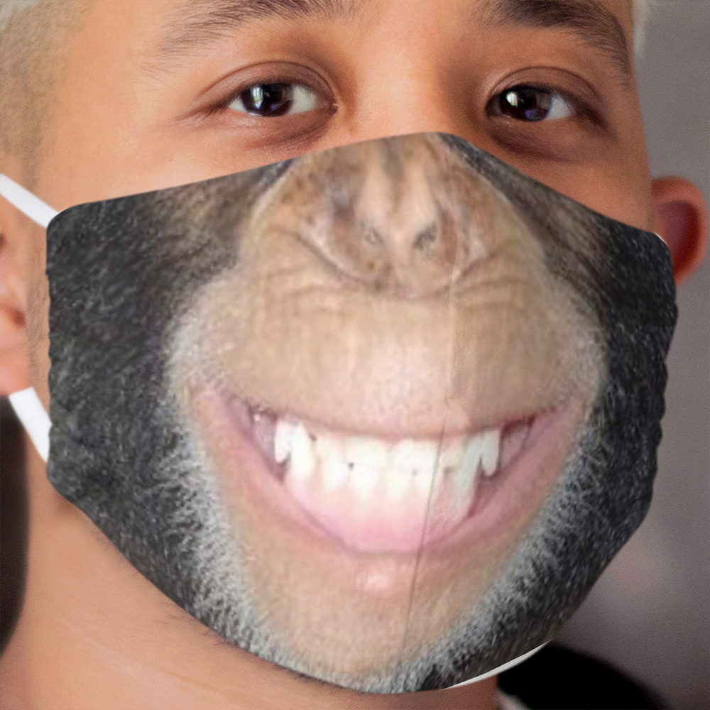 Chimp Grin Cloth Face Mask