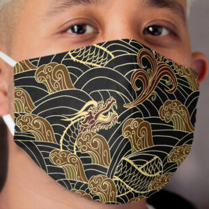 Chinese Dragons Pattern Cloth Face Mask