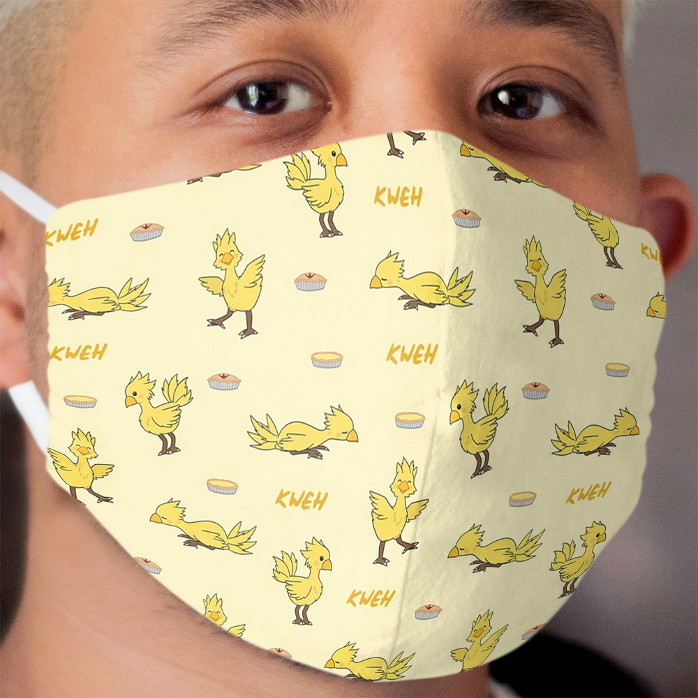 Chocobo cute seamless pattern Cloth Face Mask