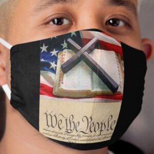 Christian American flag We the people Patriot Cloth Face Mask