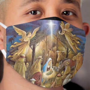 Christian Christmas Nativity Cloth Face Mask