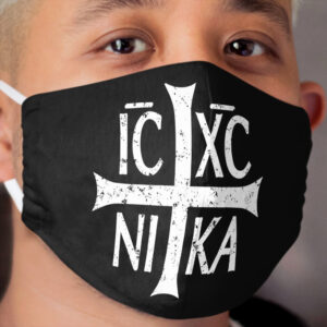 Christogram IC XC NIKA Jesus Christ is winner Cloth Face Mask