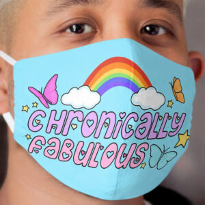 Chronically Fabulous Cloth Face Mask (blue) Cloth Face Mask