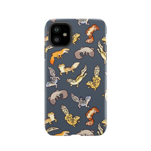 Chub Geckos In Dark Grey Tough Phone Case