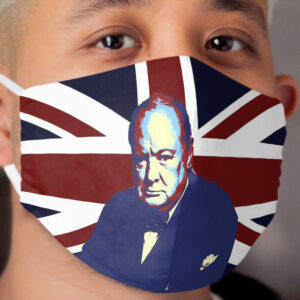 Churchill V for Victory Pop Art Cloth Face Mask