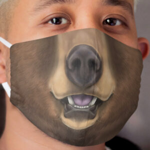 Cinnamon Black Bear Cloth Face Mask