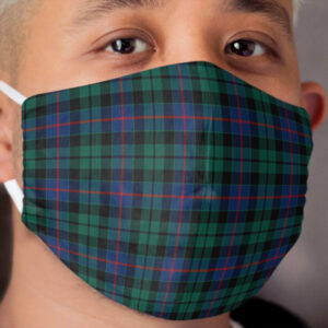 Clan Morrison Tartan Cloth Face Mask
