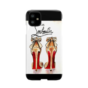 Classic Brown Red Bottom Louboutin High Heels Pumps Phone Case