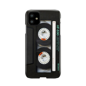 Classic Retro Black Cassette Tape Phone Case