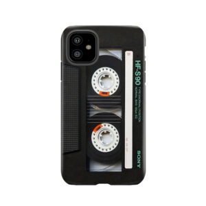 Classic Retro Black Cassette Tape Tough Phone Case