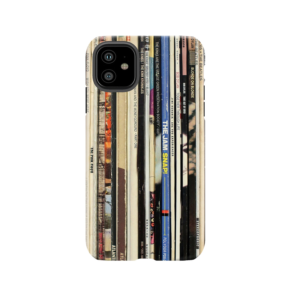 Classic Rock Vinyl Records Tough Phone Case