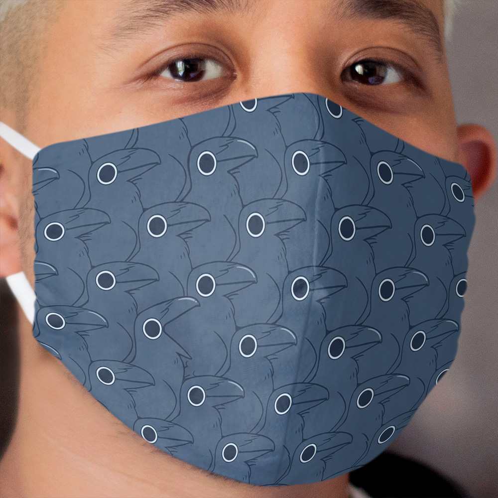 Classy Dots... or Secret Crows? Cloth Face Mask