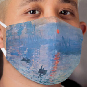 CLAUDE MONET, Impression, Sunrise. Cloth Face Mask