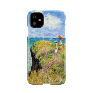 Claude Monet - Walk On The Cliff At Pourville Phone Case