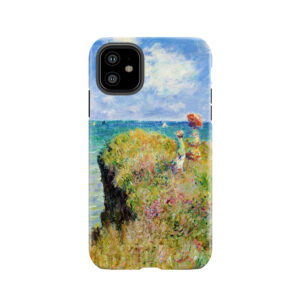 Claude Monet - Walk On The Cliff At Pourville Tough Phone Case