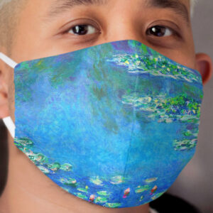 Claude Monet Water Lilies Color-Enhanced Cloth Face Mask