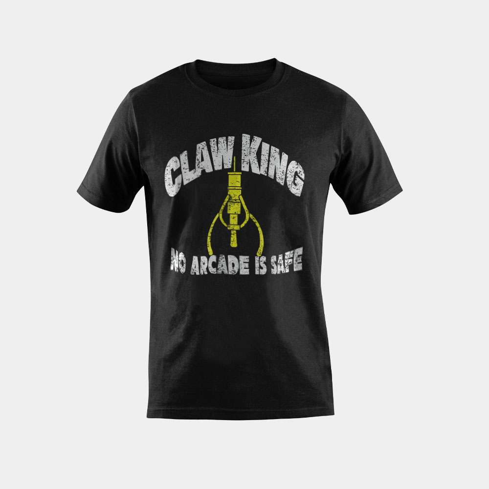 Claw King Funny Arcade Grabber Machine T Shirt Kicker