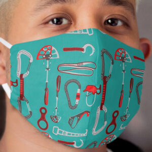 Climbing Equipment Design Pattern Cloth Face Mask