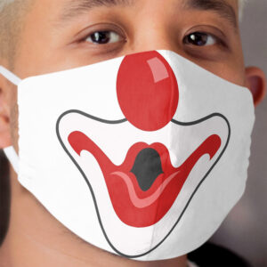 Clown cartoon mouth lips Cloth Face Mask