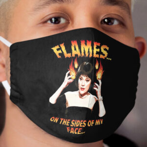 Clue Mrs White Flames Cloth Face Mask