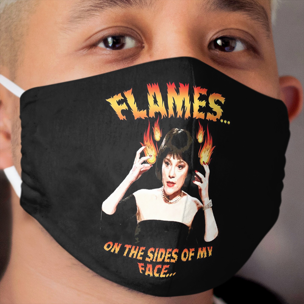 Clue Mrs White Flames Cloth Face Mask