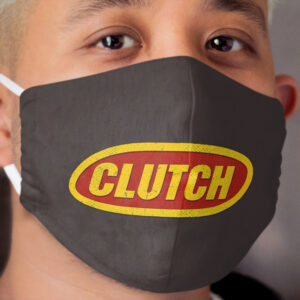 Clutch Stoner Rock Grunge Logo Design Cloth Face Mask