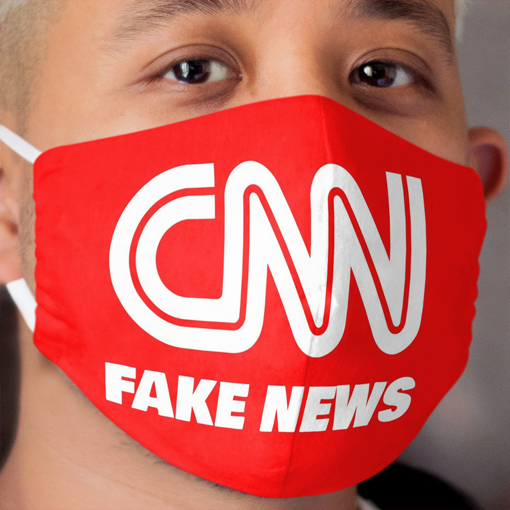 CNN Fake News Cloth Face Mask