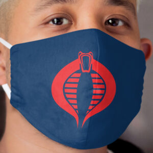 Cobra Navy Blue/Red GI Joe Cobra Commander Cloth Face Mask