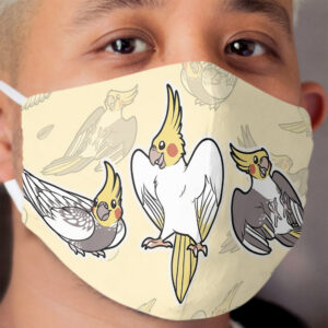 Cockatiel Party! (3) Cloth Face Mask