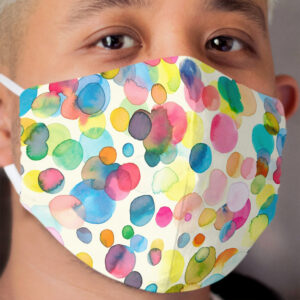 Color drops Cloth Face Mask