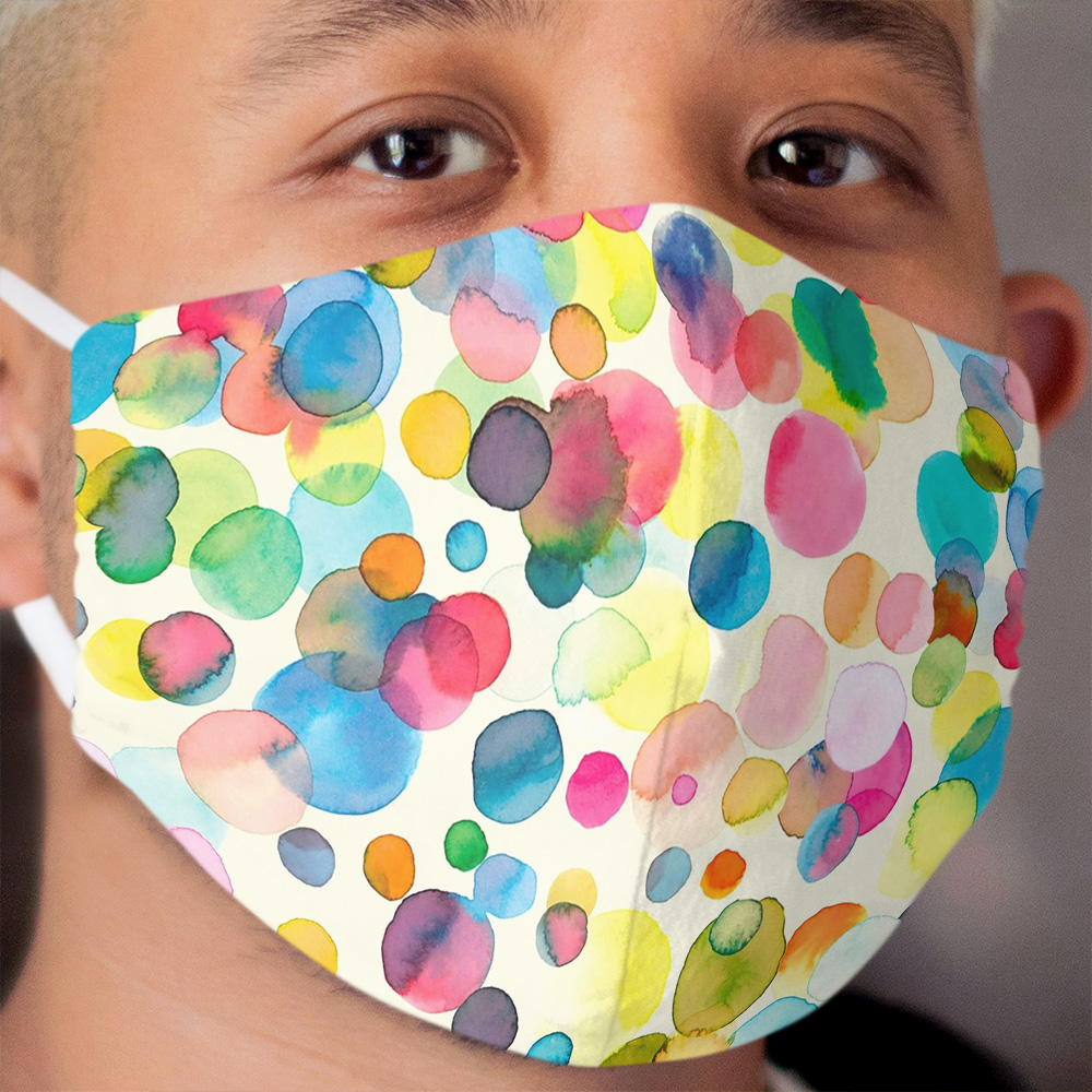 Color drops Cloth Face Mask