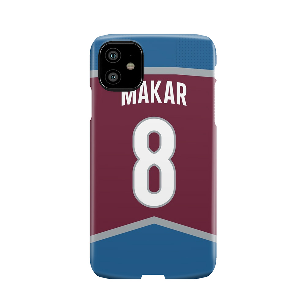 Colorado Avalanche Cale Makar Home Jersey Back Phone Phone Case