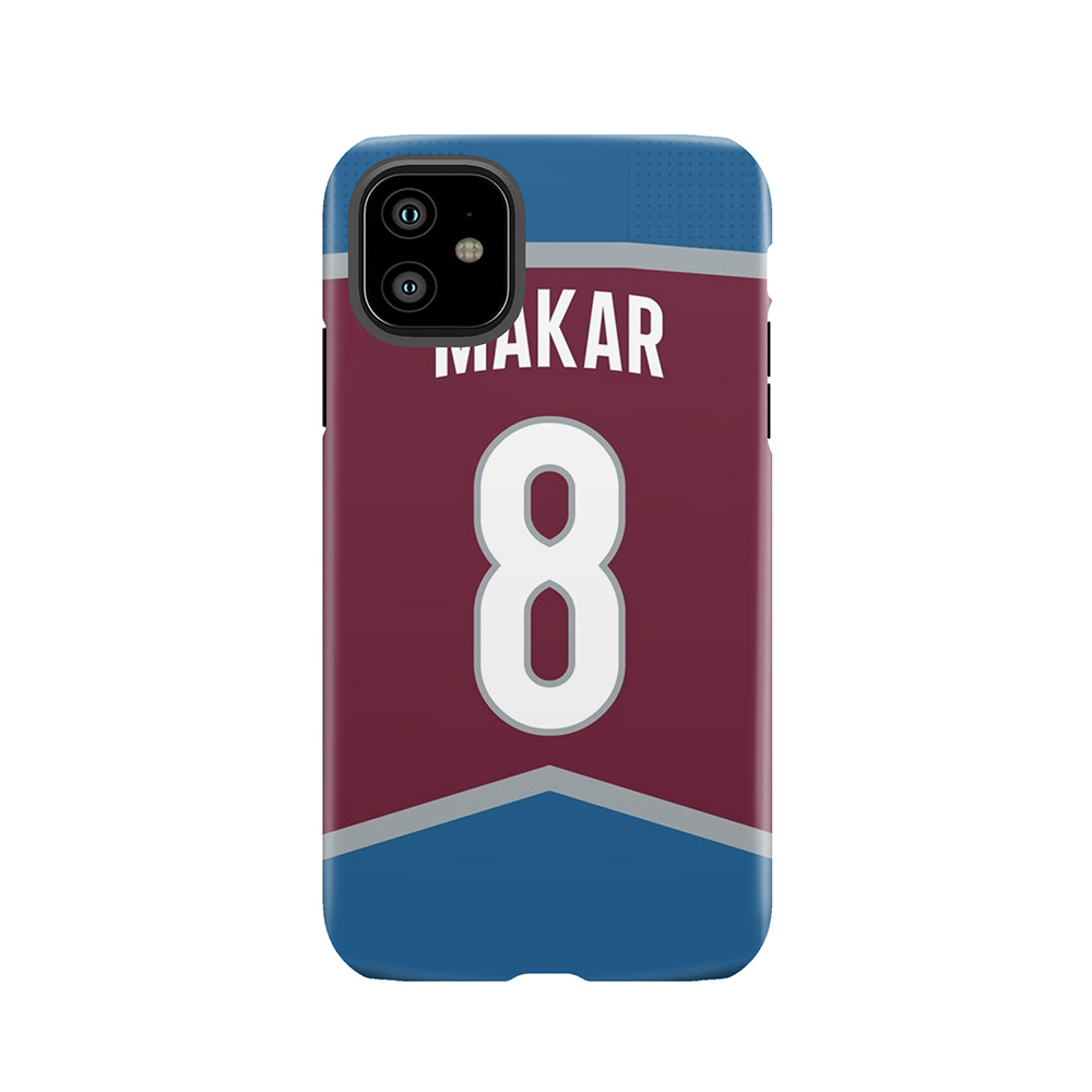 Colorado Avalanche Cale Makar Home Jersey Back Phone Tough Phone Case