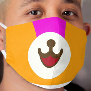 Colorful Bear Cloth Face Mask