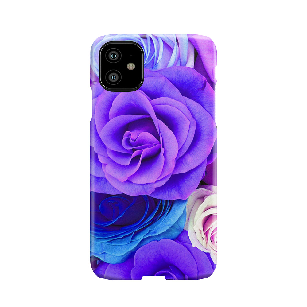 Colorful Roses Collage-Cool Tones Phone Case