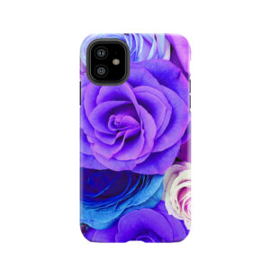 Colorful Roses Collage-Cool Tones Tough Phone Case
