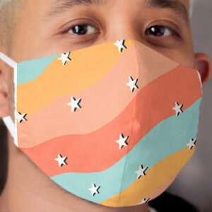 Colorful Stars summer Cloth Face Mask