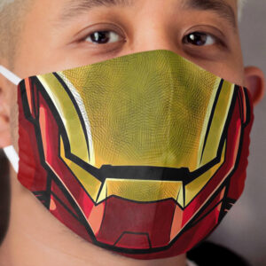 comics airon man - funny expressions comics and cartoons Cloth Face Mask