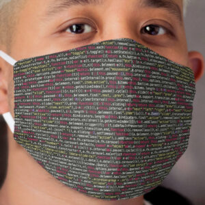 Computer Code pattern Cloth Face Mask