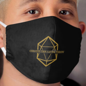 Constitution Saving Throw Cloth Face Mask